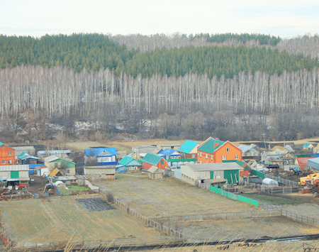 Панорама села Янгурча