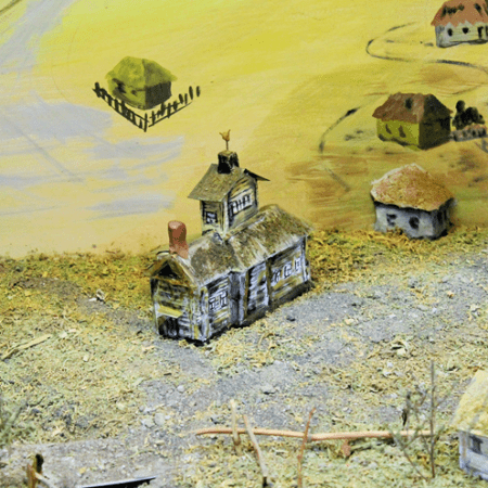 Макет села Янгурча в музее