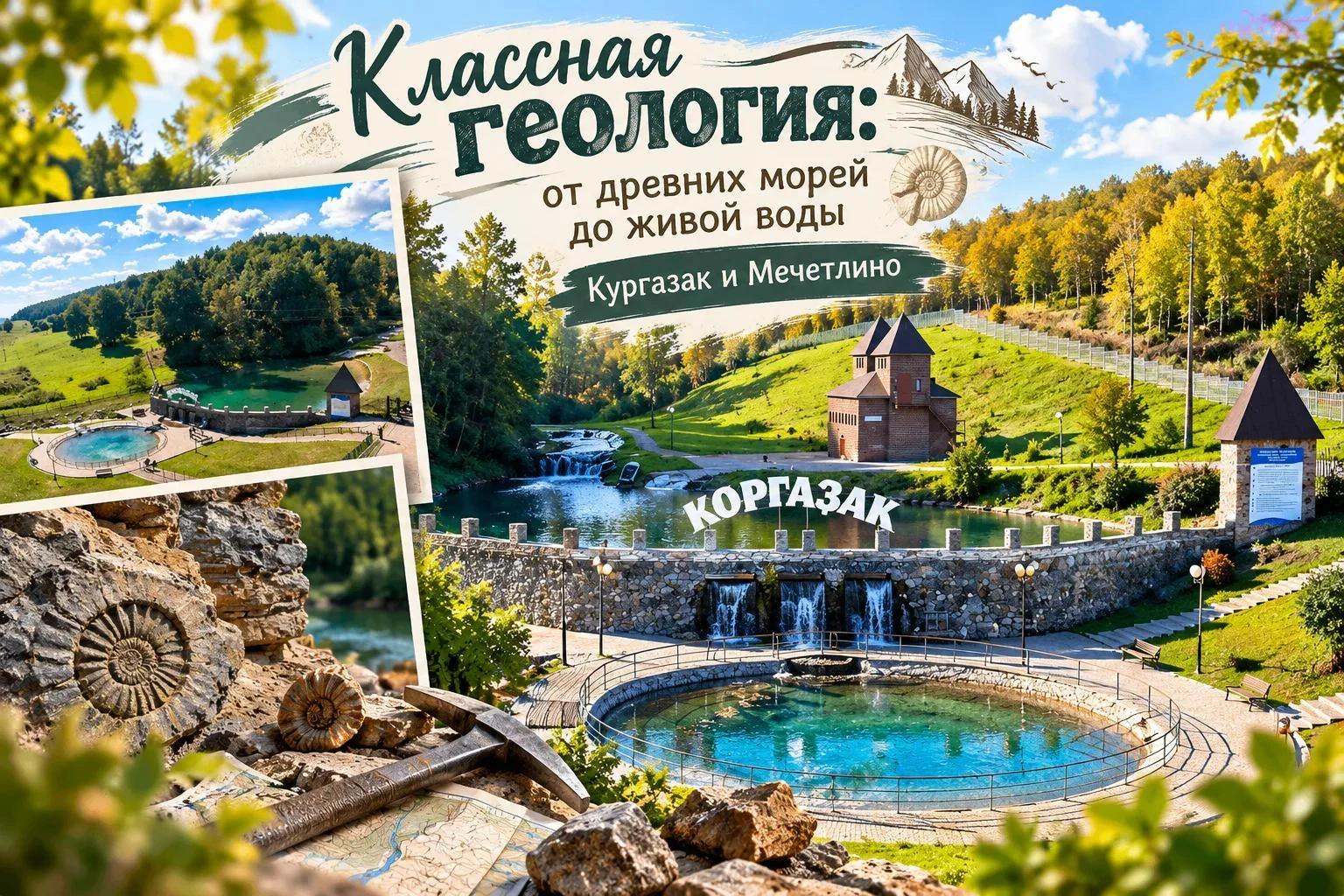 Классная геология: от древних морей до живой воды (Кургазак и Мечетлино)